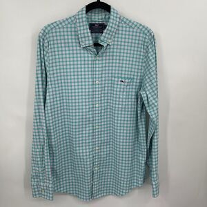 Vineyard Vines Button-Down Long Sleeve Plaid Slim Fit Tucker Shirt Size S
